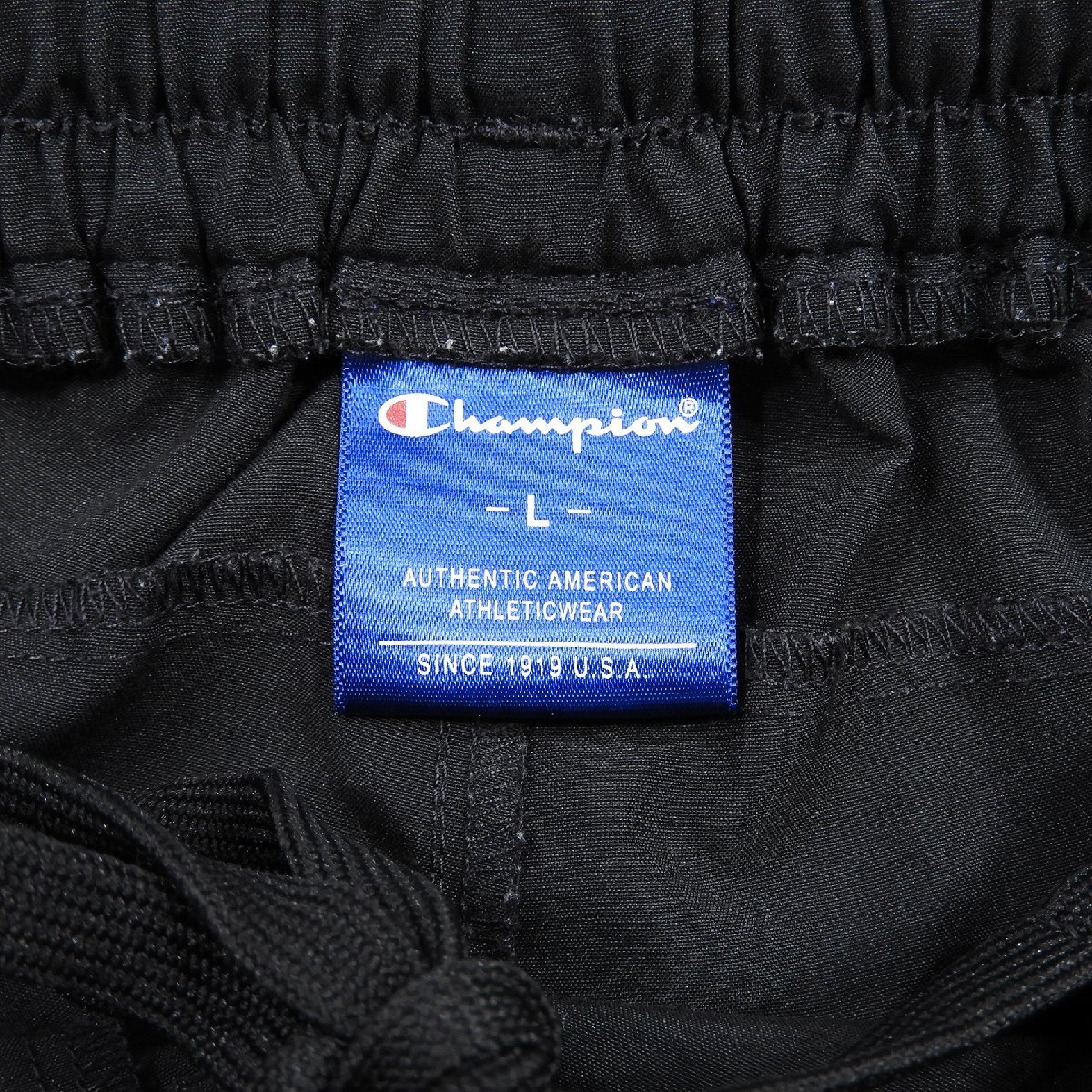 Champion チャンピオン C3-PS516 ハーフパンツ ブラック size L #14538 アメカジ スポーツ ビッグロゴ ショーツ ショートパンツ_画像3