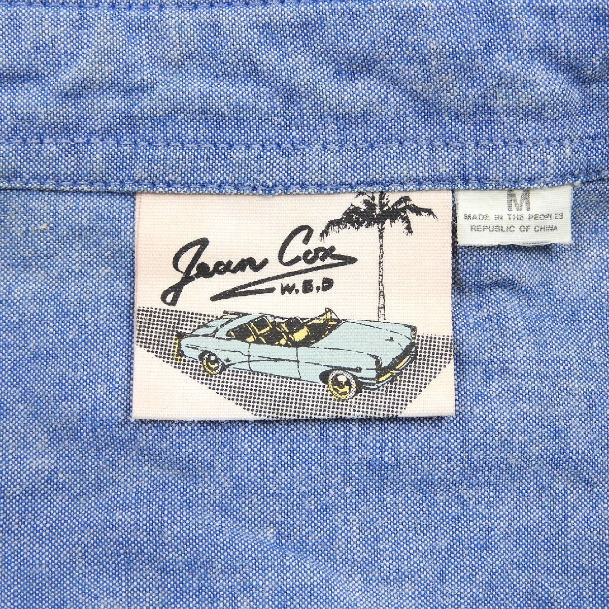 jean cox 長袖 シャンブレーシャツ size M #14516 アメカジ トップス コットン_画像3