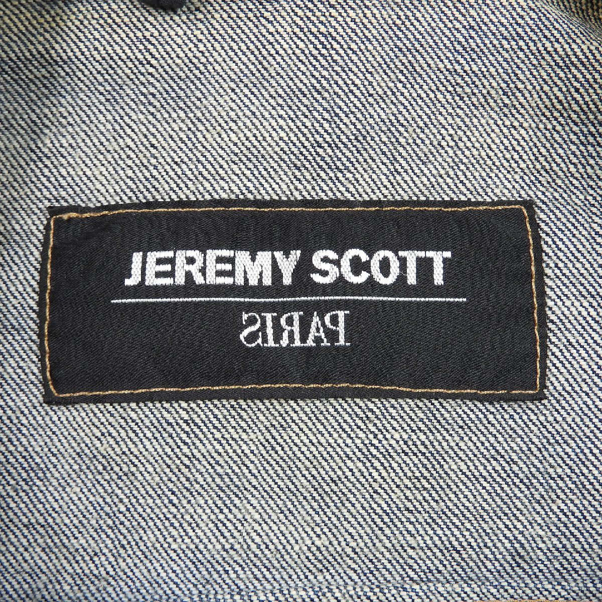 JEREMY SCOTT ジェレミー スコット デニムジャケット size S #15257 アメカジ ジージャン 刺繍_画像3