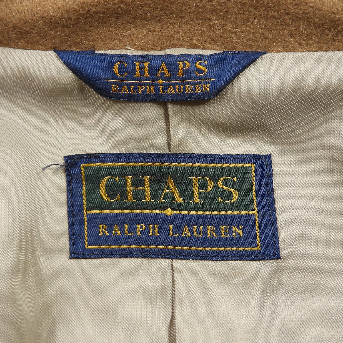 chaps チャップス ウールコート ベージュ size M #15258 アウター ジャケット アメカジの画像3