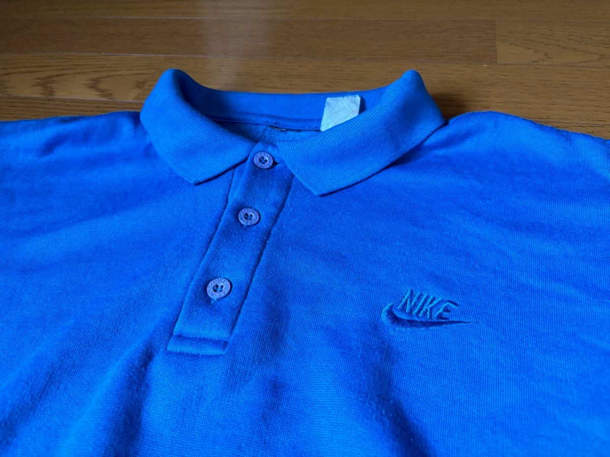 NIKE プルオーバー　80s~90s USA ヴィンテージ　ブルー　 トレーナー スウェット 長袖 古着