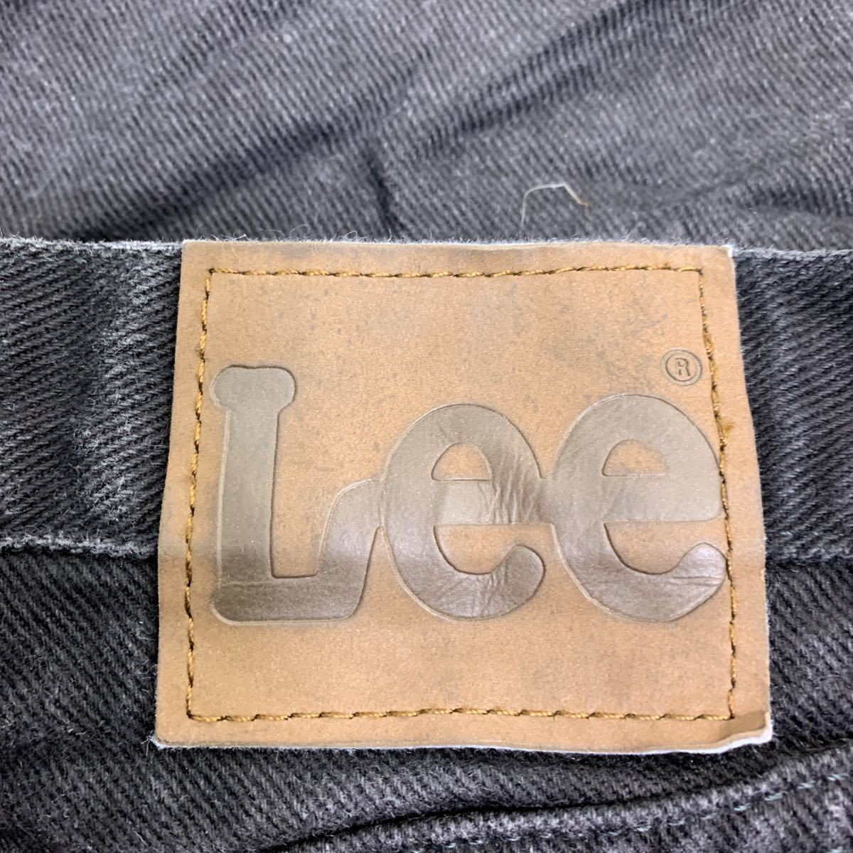 中古 古着 Lee デニムパンツ W32 リー レギュラーフィット ブラック コットン メキシコ製 古着卸 アメリカ仕入 2402-379_画像8