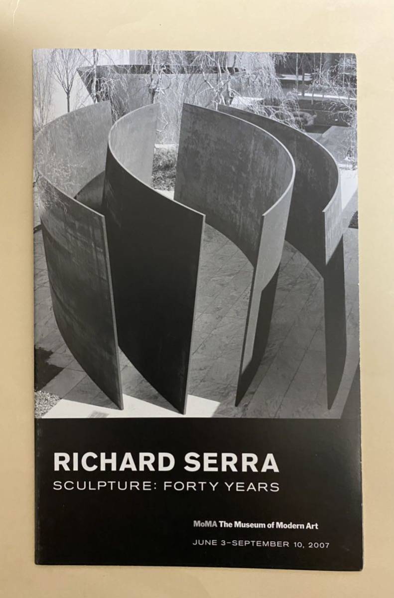 リチャード・セラ　英語　パンフレット　Richard Serra 2007年　MOMA_画像1