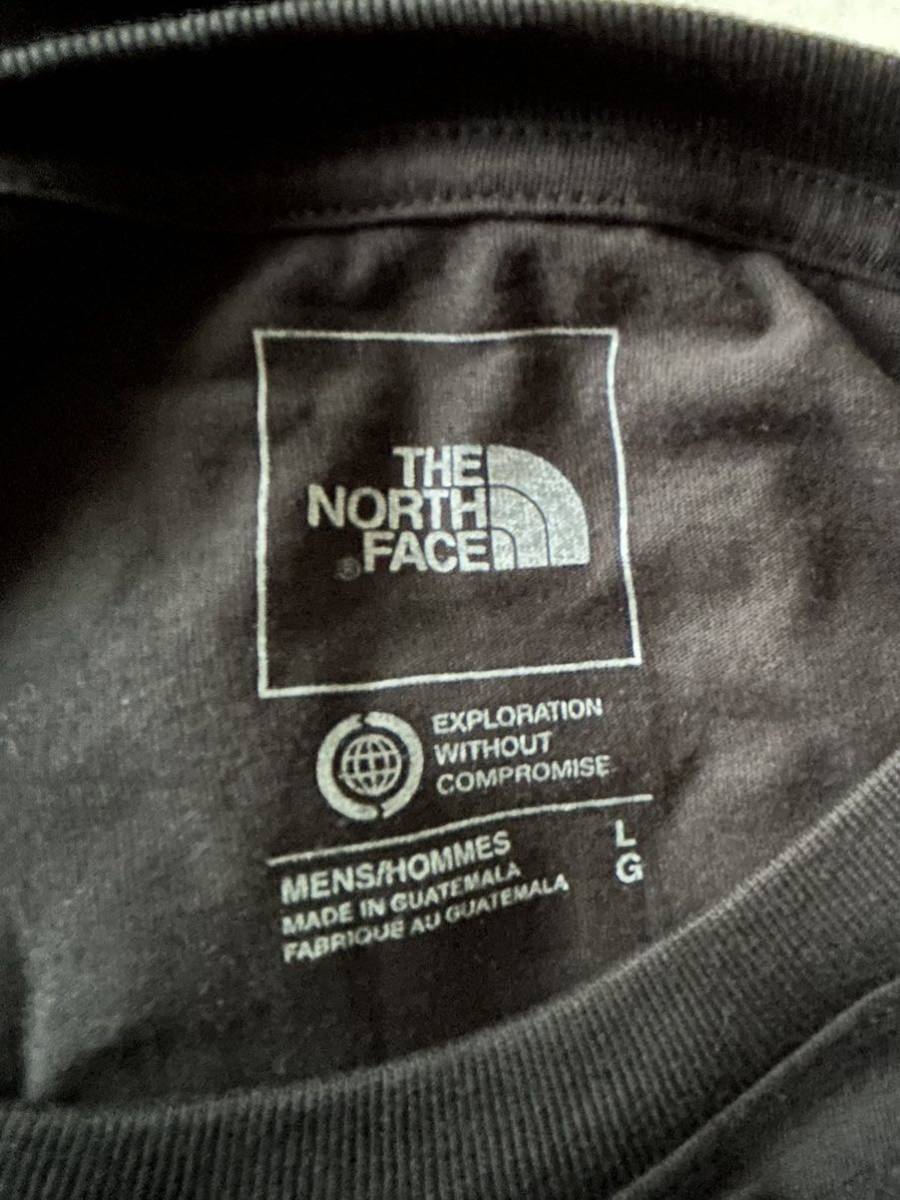 【送料無料】新品ノースフェイス THE NORTH FACE メンズ バックプリント Tシャツ 黒 L【日本サイズL～LL位】 正規品 クールネック Aの画像6
