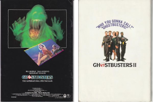  pamphlet #1984/89 year [ ghost Buster z][ B/B rank ] 2 pcs. set / Bill * mare i Dan eik Lloyd Halo ru dry mistake 