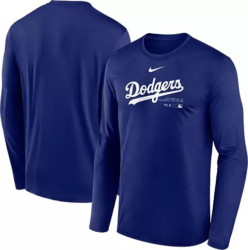 【USサイズ XL★選手使用と同じモデル】 NIKE ナイキ ロンT メンズ ドジャース Los Angeles Dodgers Royal Authentic Collection_画像1