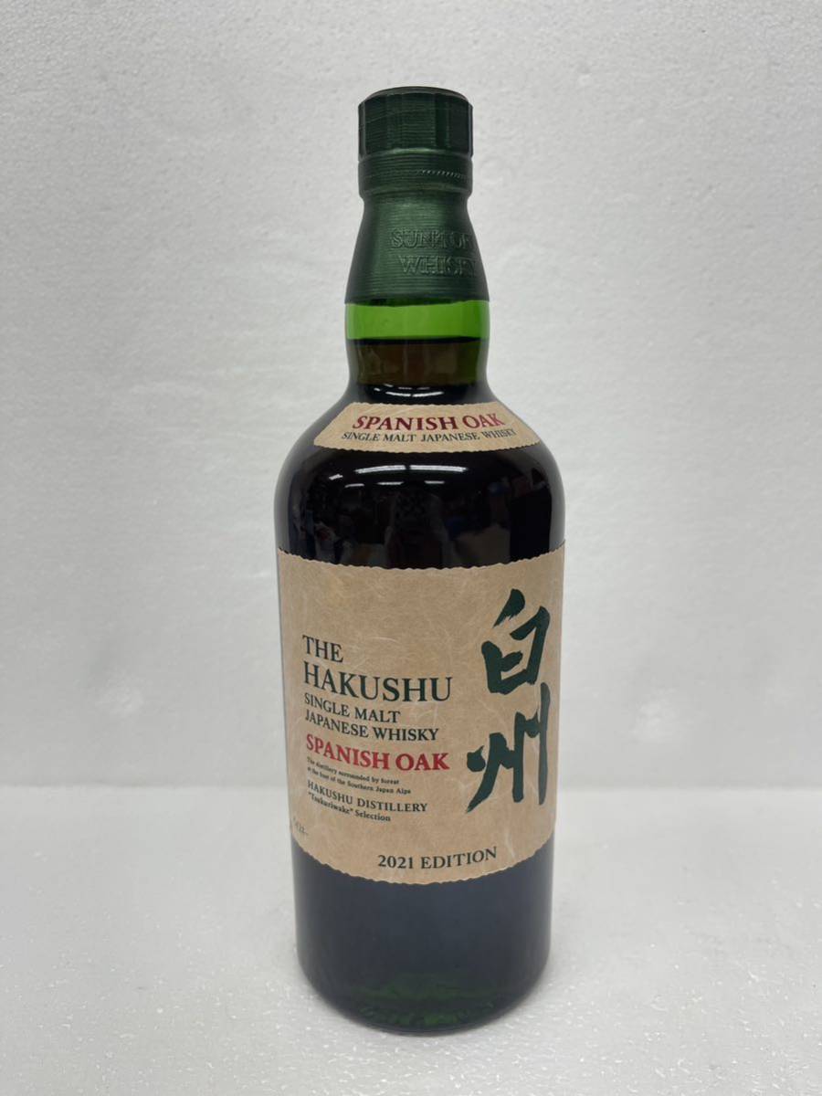 【未開栓】サントリー 白州 スパニッシュオーク 2021 エディション シングルモルト ウイスキー 700ml 48%_画像1