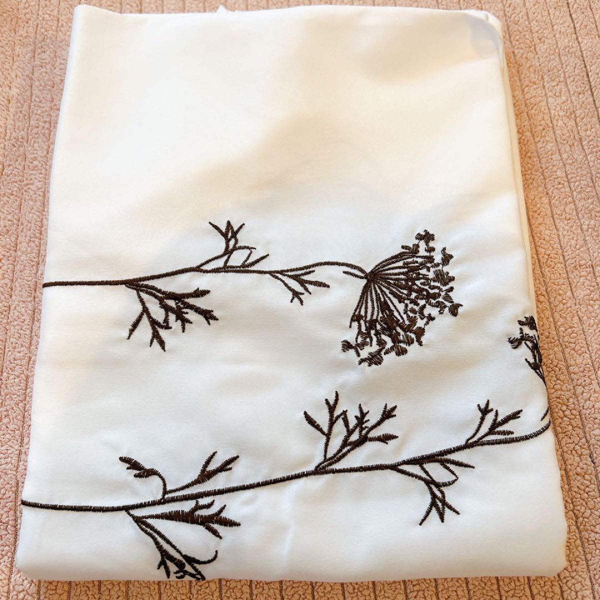 枕カバー RANZNAZ 刺繍枕カバー 2枚セット 40×90cm 枕カバー 白 オシャレ
