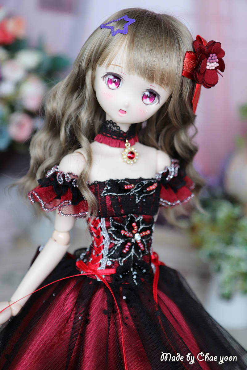 *DDP dress set-A cheery mood-Red wine_画像1