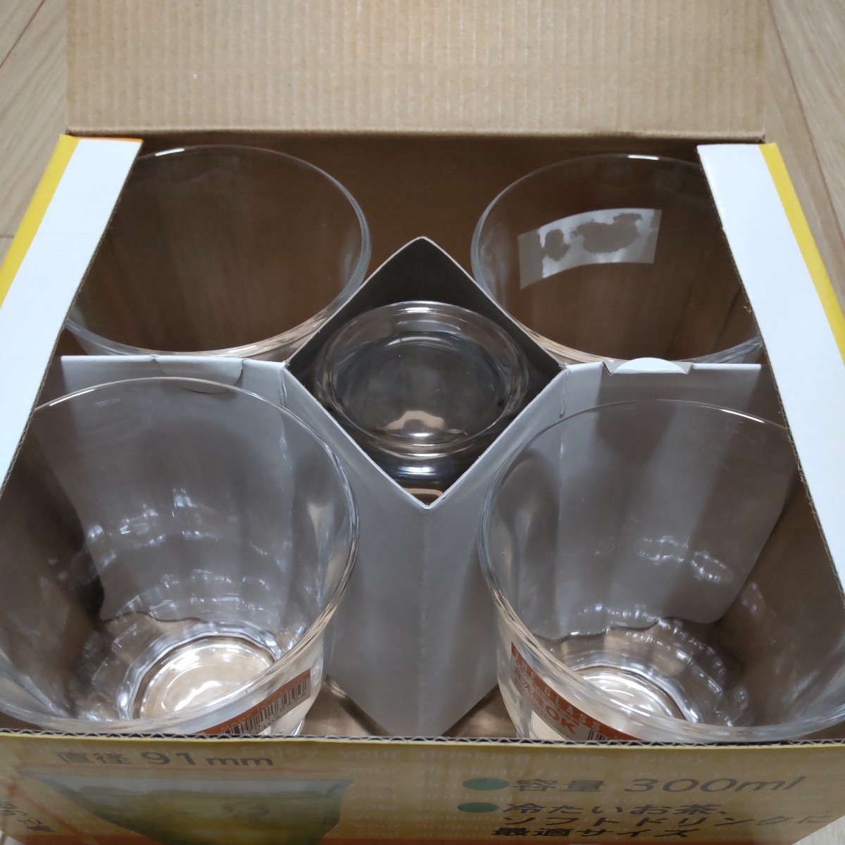 新品 タンブラー ５個セット THE GLASS TUMBLER 5 pieces Set 容量300ML MZ1781 東洋佐々木ガラス 日本製の画像3