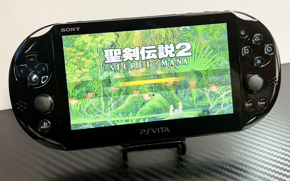 動作品 SONY PSVITA PCH-2000 本体 ピーエス ビータ ヴィータ PlayStation プレイステーション PS Vita BLACK ブラックの画像9