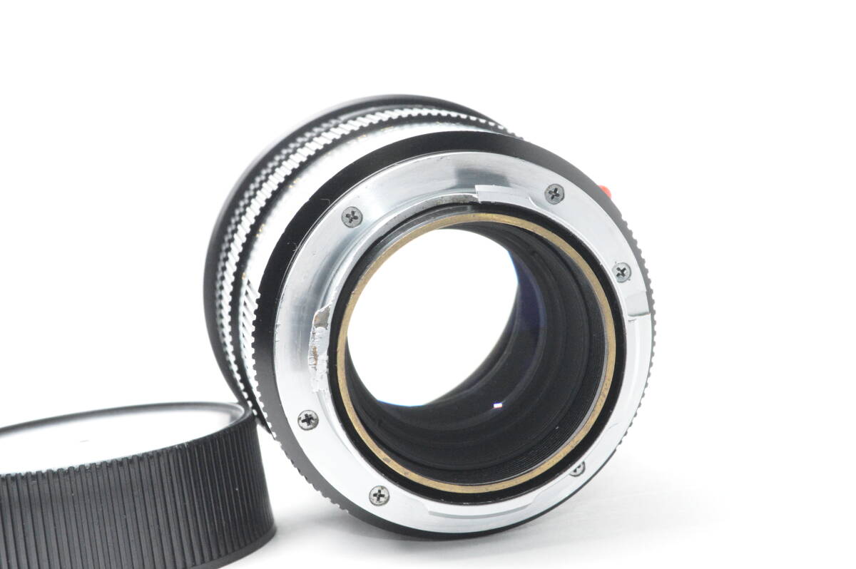 #a1231【並品】 Leica ライカ ズミクロン M90mm F2 E55 フード組込 ブラッククローム_画像3