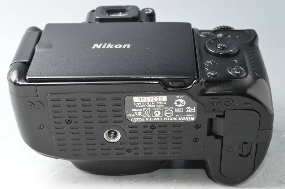 #a0664【並品】 Nikon ニコン D5200 ボディ ブラックの画像4
