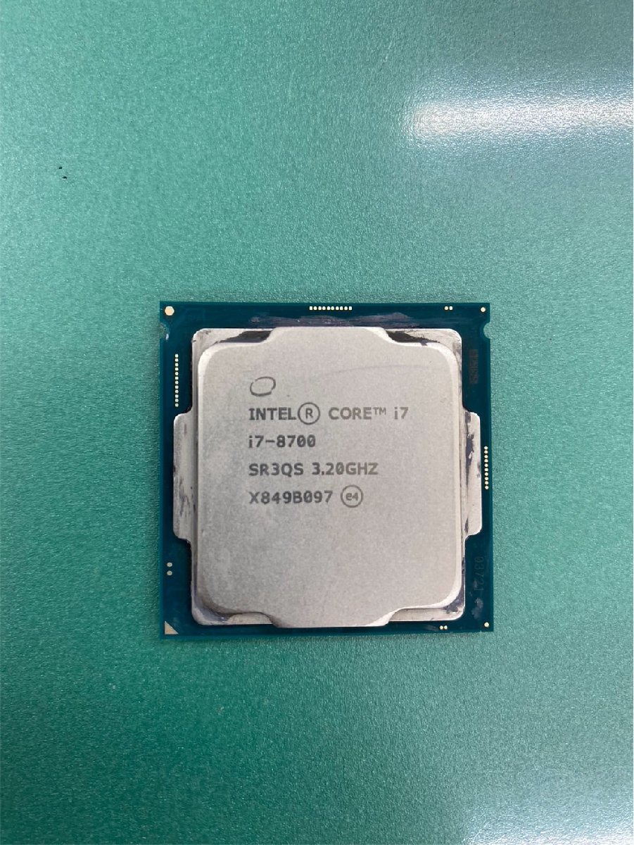 Intel CPU Core i7 8700 BOX CPUクーラー付属！ 中古Cランク【動作確認済み】_画像3