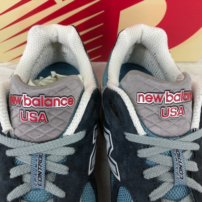 New Balance ニューバランス 箱有 990V3 Castlerock キャッスルロック M990TE3 Made in USA SIZE:28.5cm ネイビー MH632024022101_画像6