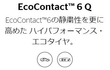 255/35R21 101Y XL ★ 1本 コンチネンタル EcoContact 6 Q ContiSilent_画像2