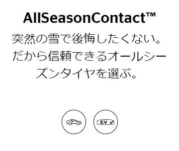 245/45R19 102Y XL 4本 コンチネンタル AllSeasonContact 2 オールシーズン 245/45-19 送料無料_画像2