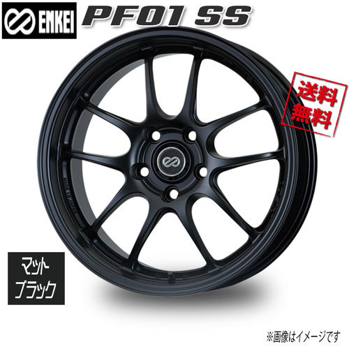 ENKEI エンケイ PF01 SS マットブラック 17インチ 5H114.3 9J+35 1本 75 業販4本購入で送料無料_画像1