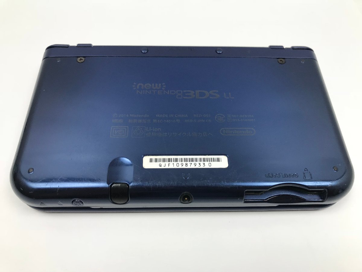 Nintendo 任天堂 Newニンテンドー3DS LL 4.88型 携帯ゲーム機 オンライン対応 3Dブレ防止機能 RED-001 メタリックブルー Y02115MA_画像3