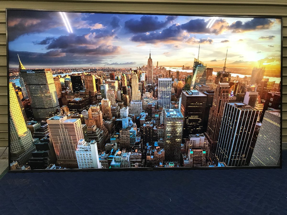 SONY ソニー BRAVIA ブラビア 業務用ディスプレイ 液晶モニター 4K 75型 Android TV 横置き 天吊り 傾斜設置 FW-75BZ35F 2020年製 YD02023N_画像1