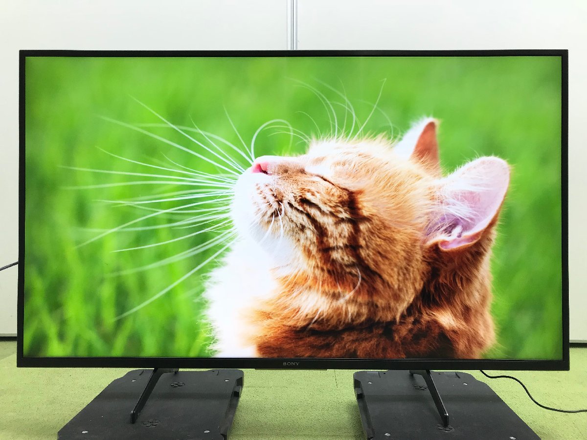 SONY ソニー BRAVIA ブラビア 4K液晶テレビ 49型 外付けHDD対応 VODサービス ドルビーアトモス KJ-49X8000H 2021年製 YD02062MA_画像1