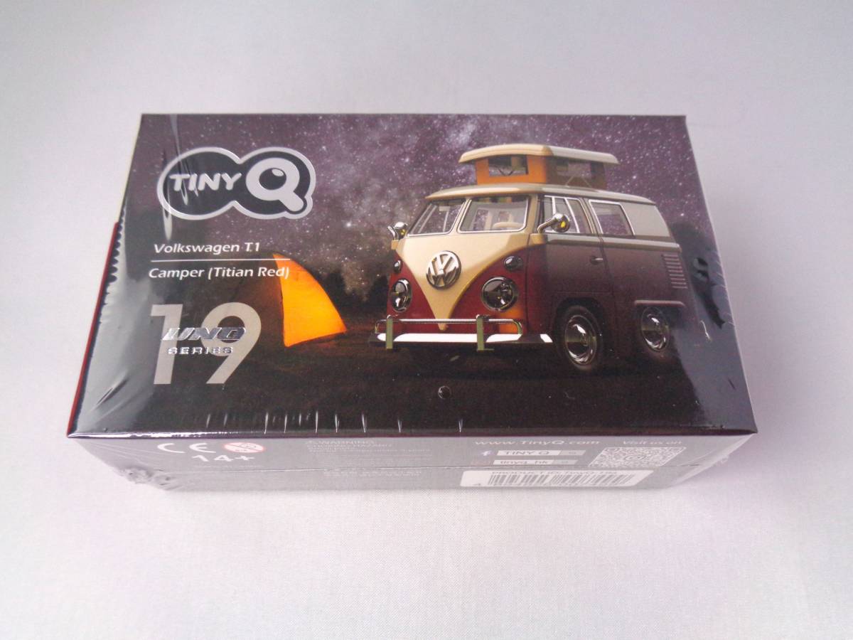 TINY Q　タイニーQ　Volkswagen T1　Camper　Titian Red　フォルクスワーゲン　キャンパー　シリーズ19_画像1