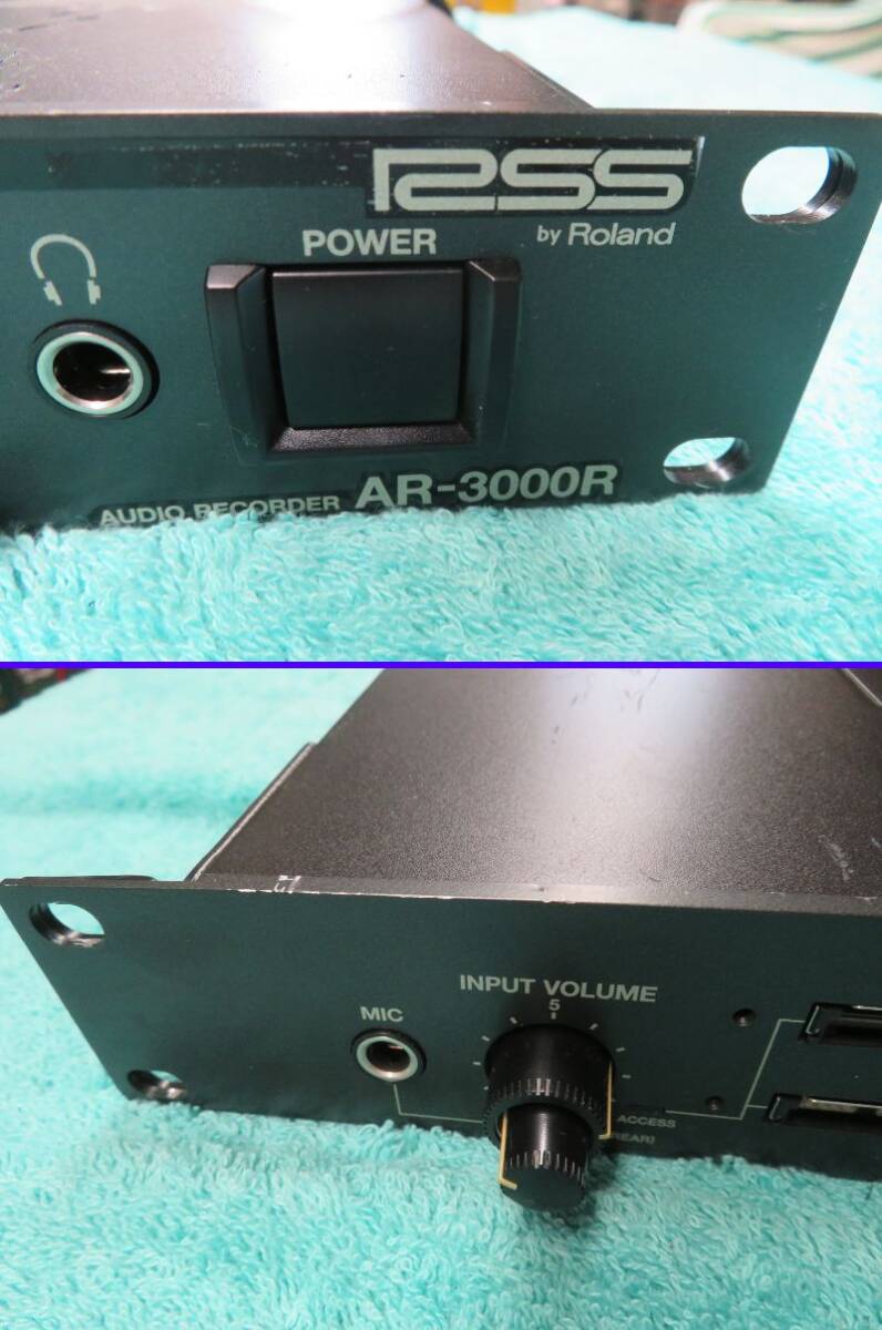 U-31★Roland☆AUDIO RECORDER/オーディオレコーダー☆AR-3000R☆通電確認のみ★ジャンク品_画像4