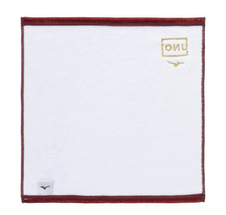 MIZUNO UNO1 22-23 год season память носовой платок полотенце красный (.... совместная модель ) сделано в Японии сейчас . бесплатная доставка 