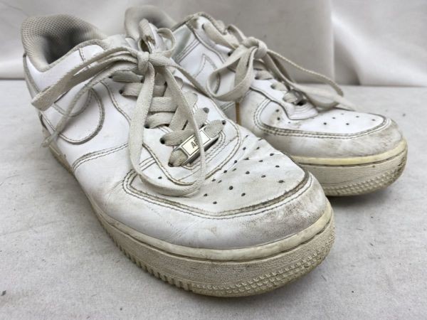 NIKE ナイキ レディース 25cm ホワイト　AIR FORCE 1 エアフォースワン　ローカットスニーカー 315115-112 かかと削れ 1209000014355_画像6