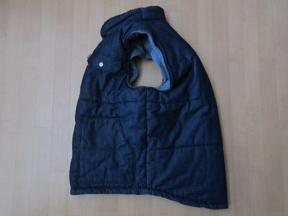 リーバイス Overlook Thermore Vest 中綿 デニム ベスト L インディゴ リンスLevi's サーモア ジャケット ブルゾン ダウン ワーク キャンプ_画像5