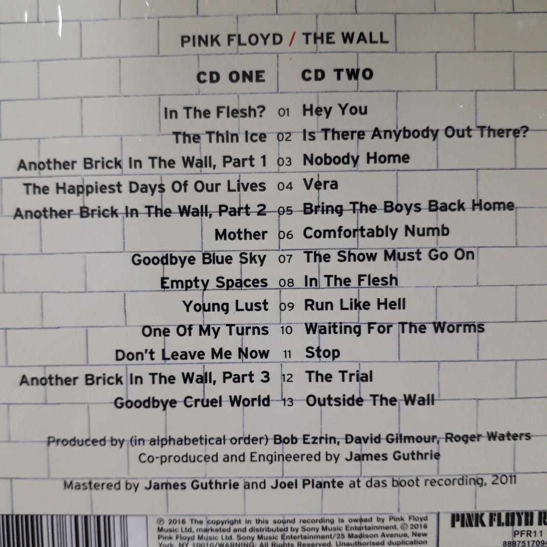 送料無料！ Pink Floyd ピンクフロイド　 The Wall (2CD) 輸入盤CD　新品・未開封品_画像3