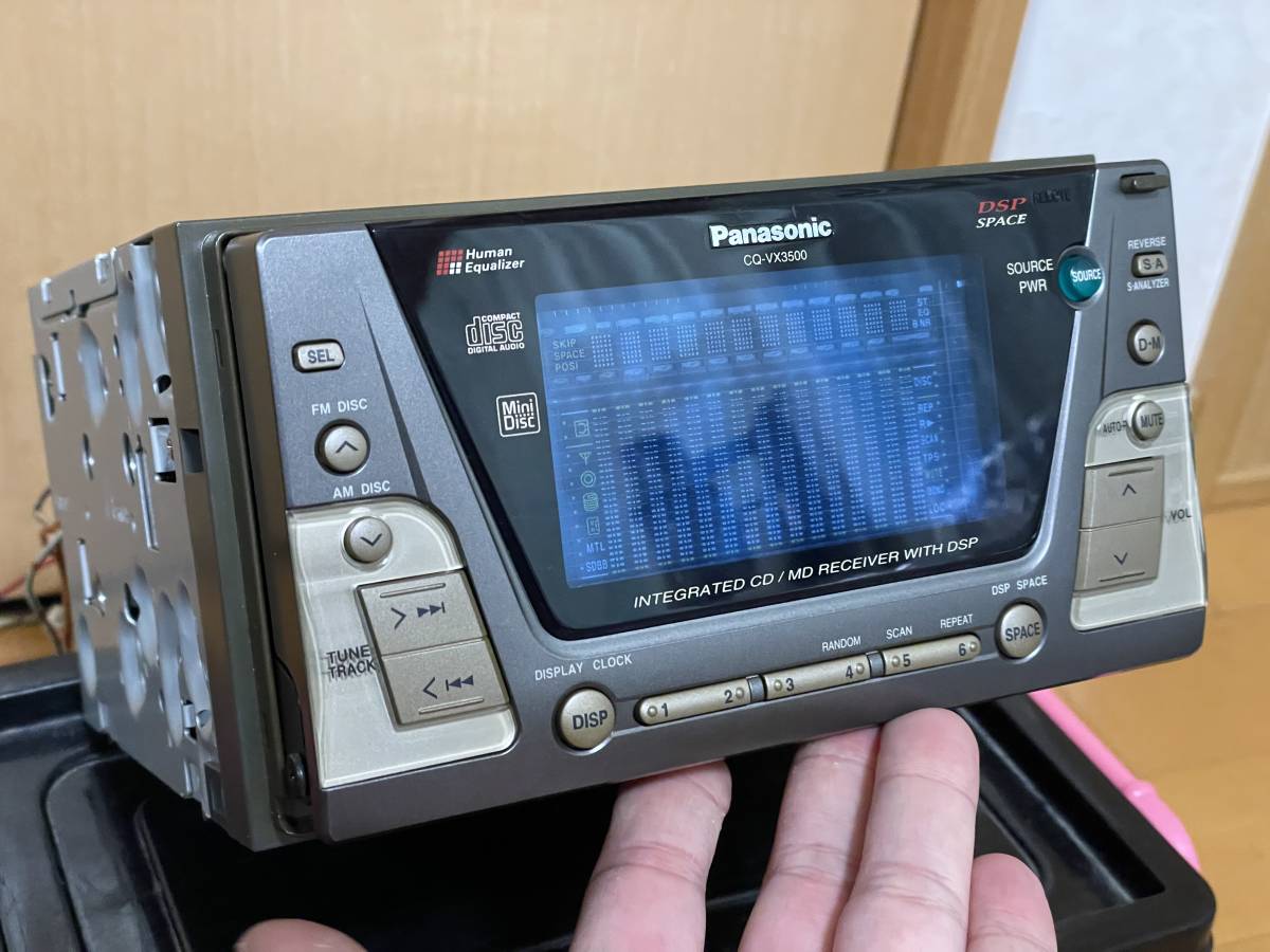  beautiful goods measures settled * Panasonic made 2DIN CD/MD deck CQ-VX3500D operation verification ending 