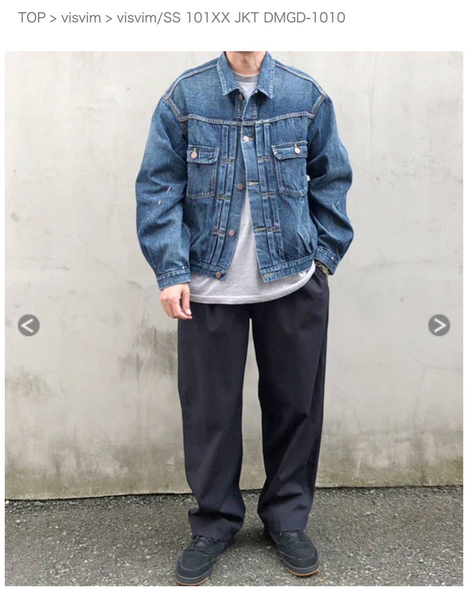 visvim 新品 24SS visvim SS 101XX JKT DMGD-1010 サイズ2_画像5