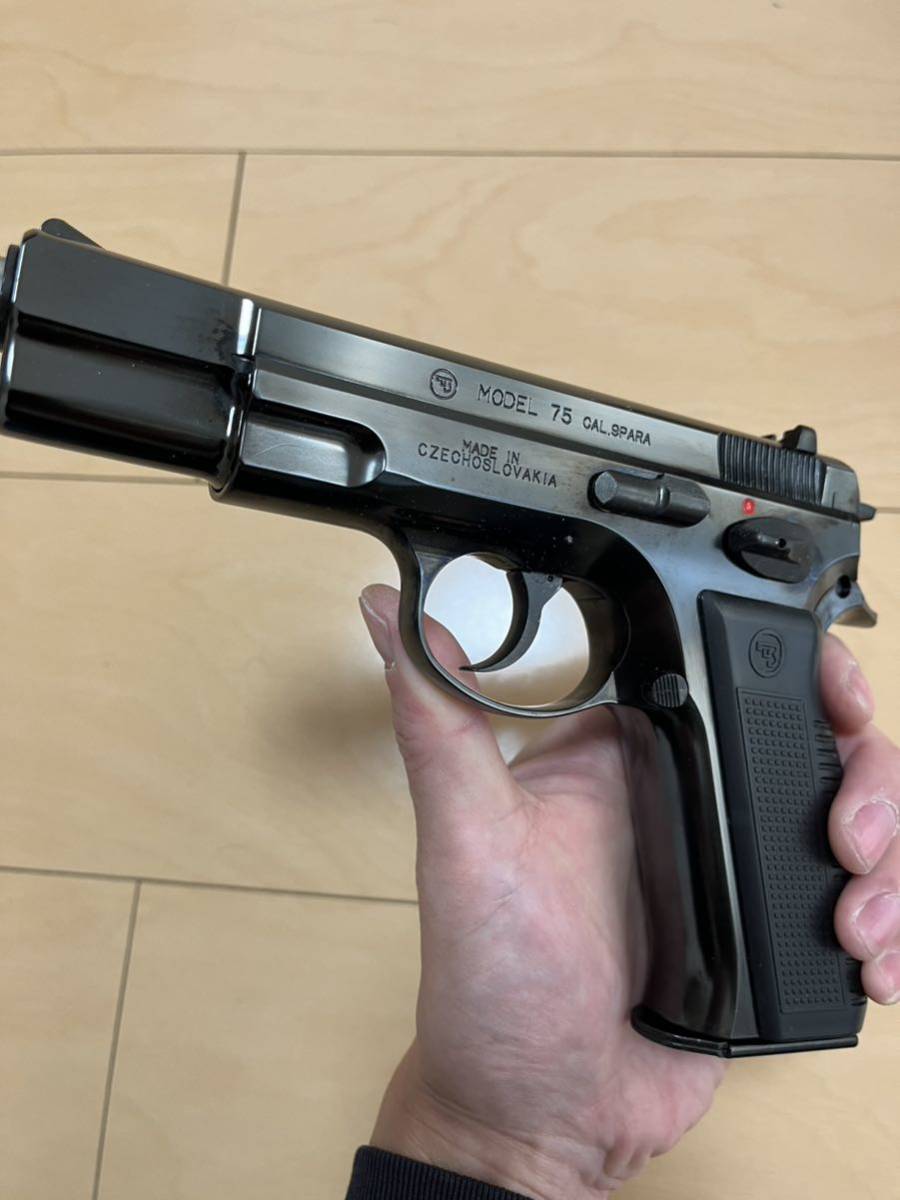 マルシン工業　カートリッジ排莢タイプ　ガスブローバックガン　Cz75 WディープブラックABS_画像5