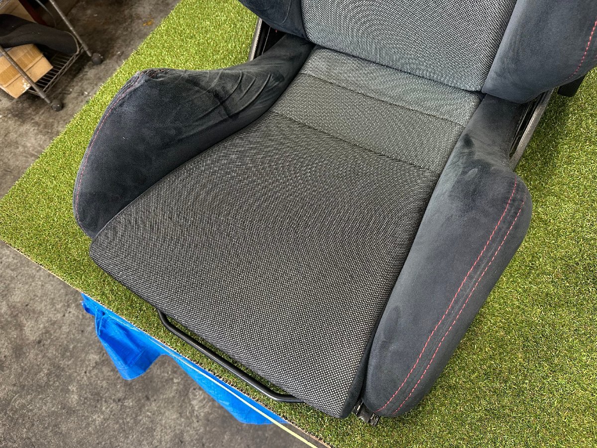 社外 ワーゲン ゴルフ GTI 1KAXX RECARO レカロ 運転席 シート 中古 セミバケットシート セミバケ 黒 グレーの画像3