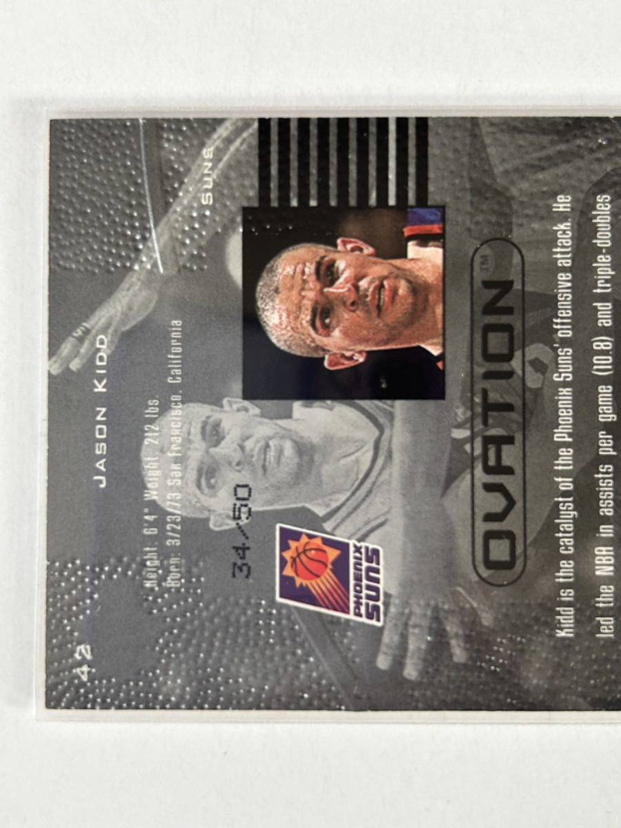 激レア　99 Upper Deck UD Ovation Standing Ovatin Jason Kidd #/50 ジェイソンキッド　50枚限定カード_画像5