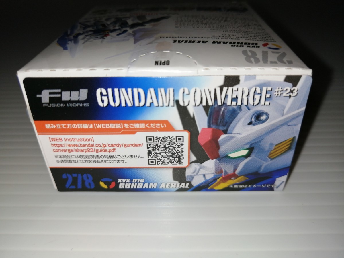 FWガンダムコンバージ#23 新品未開封 278番 単品 GUNDAM AERIAL バンダイ フィギュア FW GUNDAM CONVERGE#23 機動戦士ガンダム_画像8