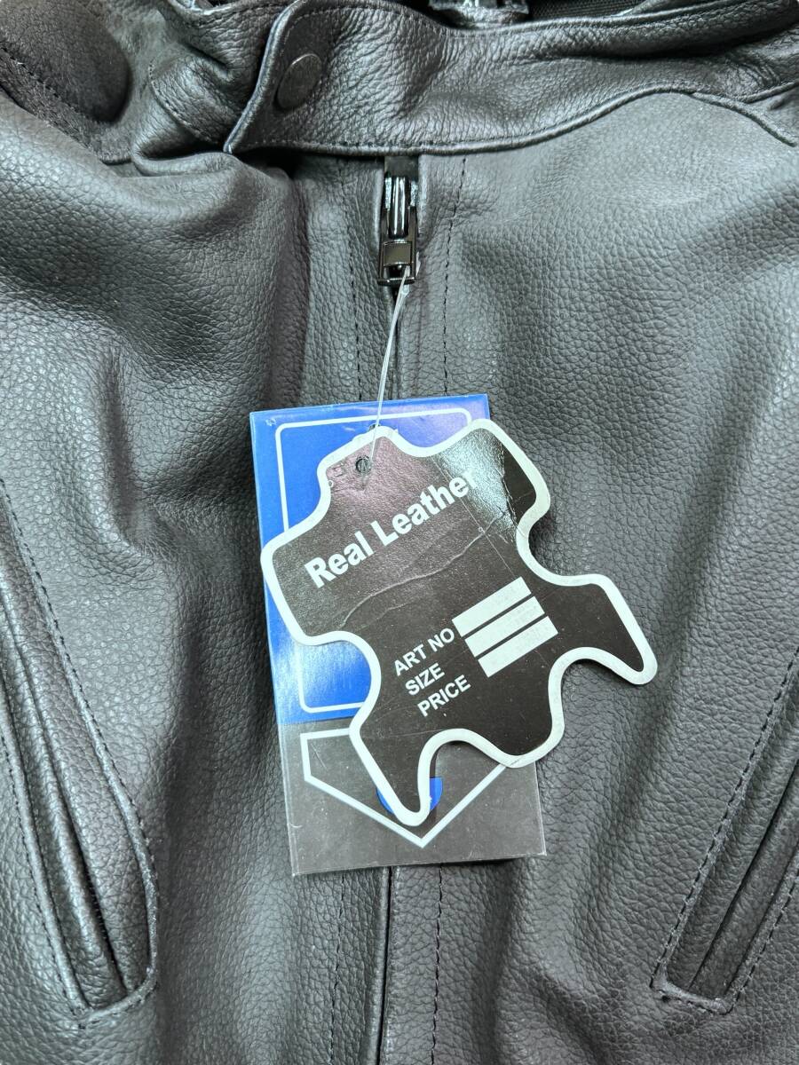 Real Leather レザー ライディング ジャケット XL_画像3