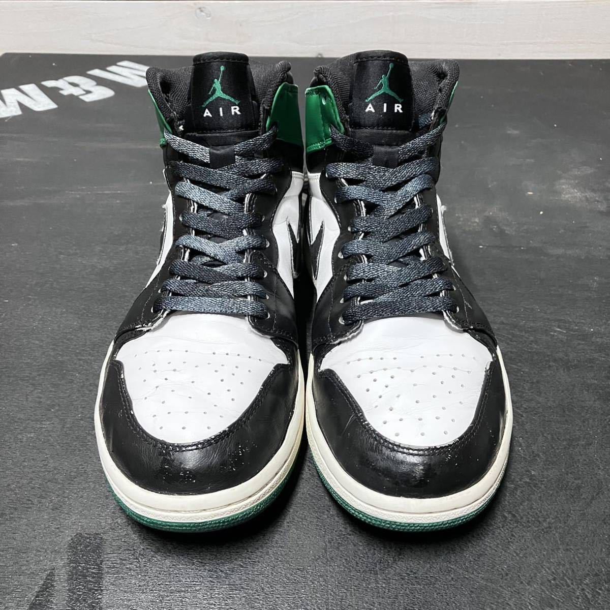 即決送料無料 27.5cm NIKE AIR JORDAN 1 RETRO HIGH 2009 DMP 332550-101 ナイキ エア ジョーダン ワン レトロ ハイカット CELTICS_画像2