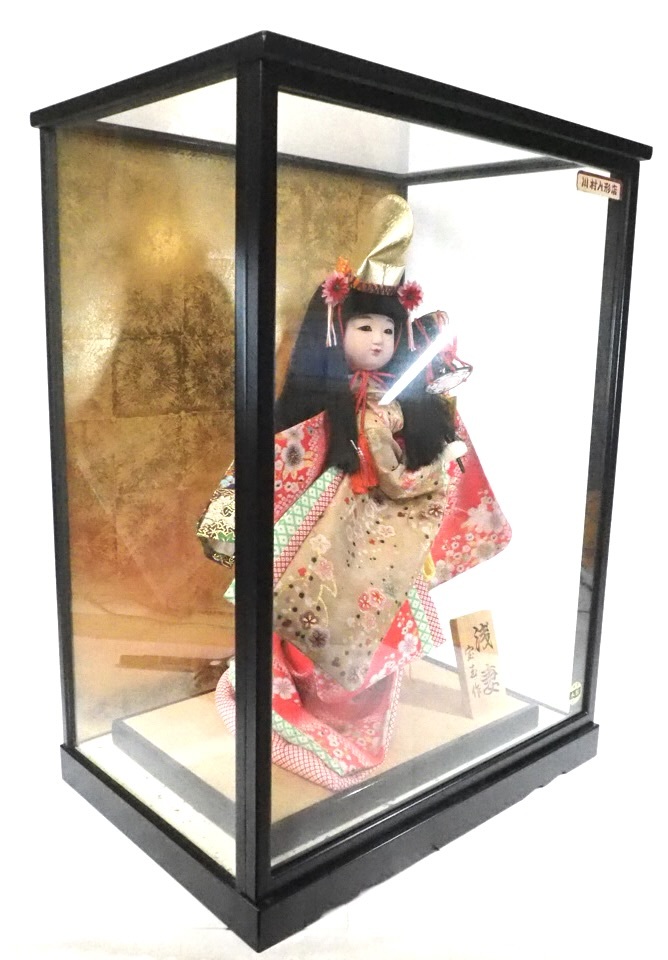  Japan .. overflow possible .. dancing doll! Showa era Vintage dancing doll Japanese doll . sphere work [..] glass case attaching 1980 period TFK602