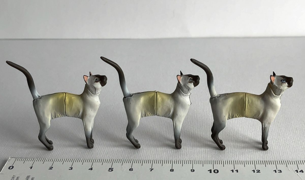 フルタ チョコエッグ　ペット動物コレクション　シャム猫3体セット