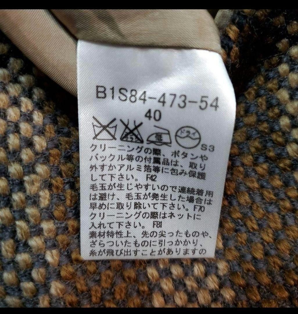 バーバリーロンドン スカート台形 メガチェック ウール BURBERRY 40 (L) 美品