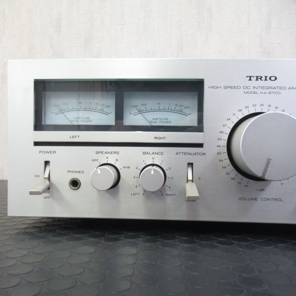 TRIO トリオ プリメインアンプ KA-8700【 ジャンク品 / 現状品 】_画像6