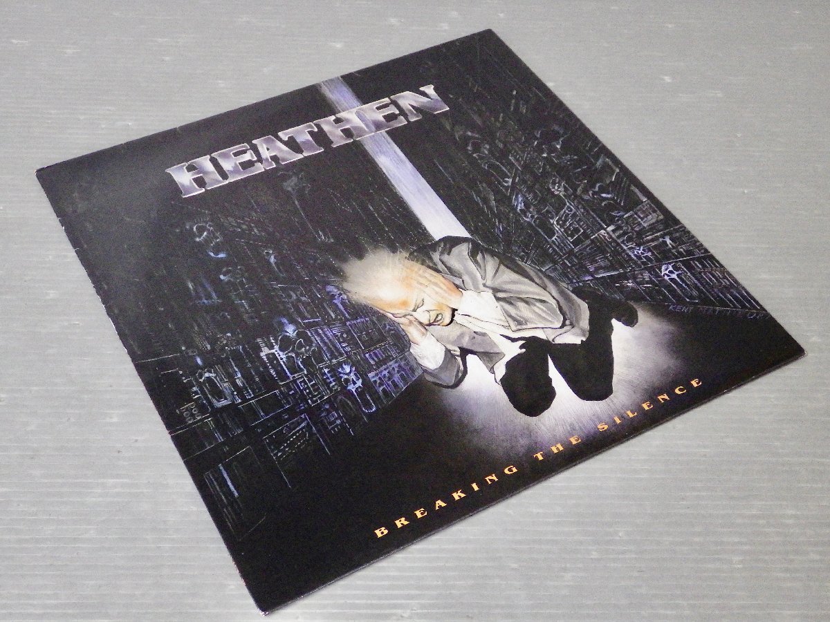 1円～！【LP/レコード】HEATHEN / ヒーゼン『BREAKING THE SILENCE』輸入盤/MFN 75◆スラッシュメタル_画像1