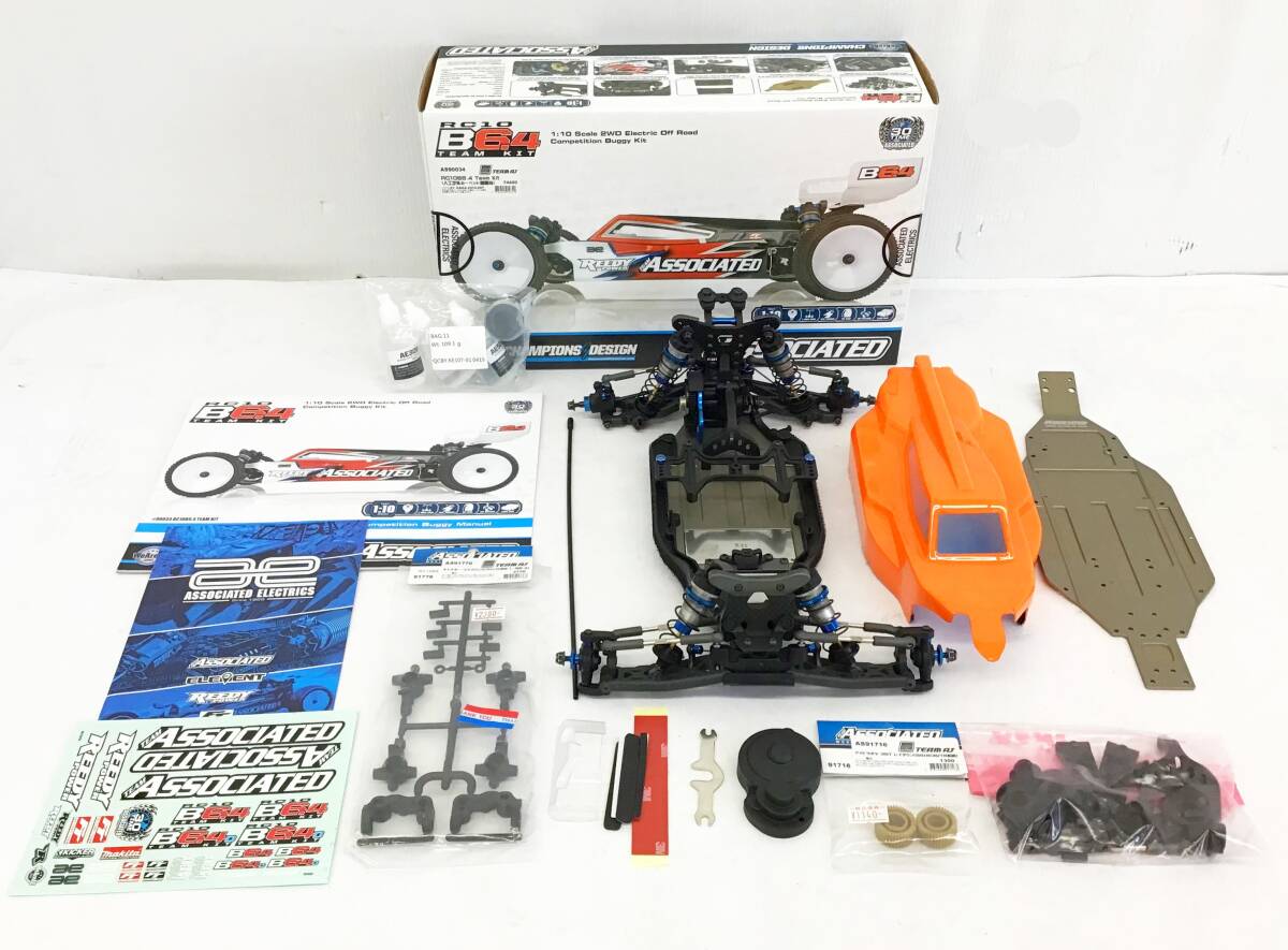 付属品多数 ASSOCIATED RC10 B6.4 Team Kit 1/10 2WD 電動バギー シャーシ B6.4D ラジコン パーツ アソシエイテッド