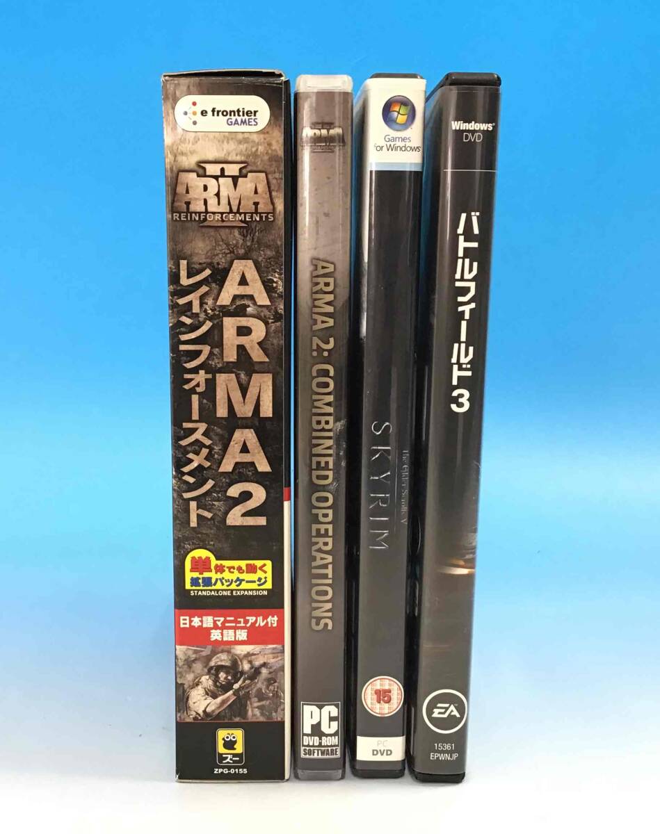 4本セット PCゲームソフト ARMA2 レインフォースメント 日本語マニュアル付き 英語版/バトルフィールド3/スカイリム Windows DVDの画像8