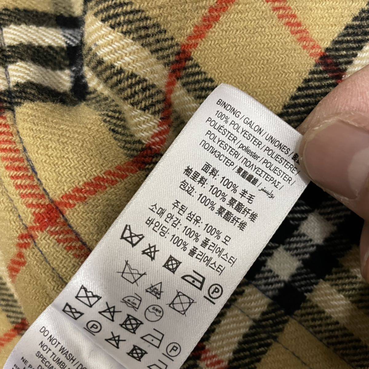 お得 美品 Burberry バーバリーチルドレン ダッフルコート ブルー 4Y 110cm コート ハイブランド 冬 ジャケット ジャンパー 子ども キッズ_画像7