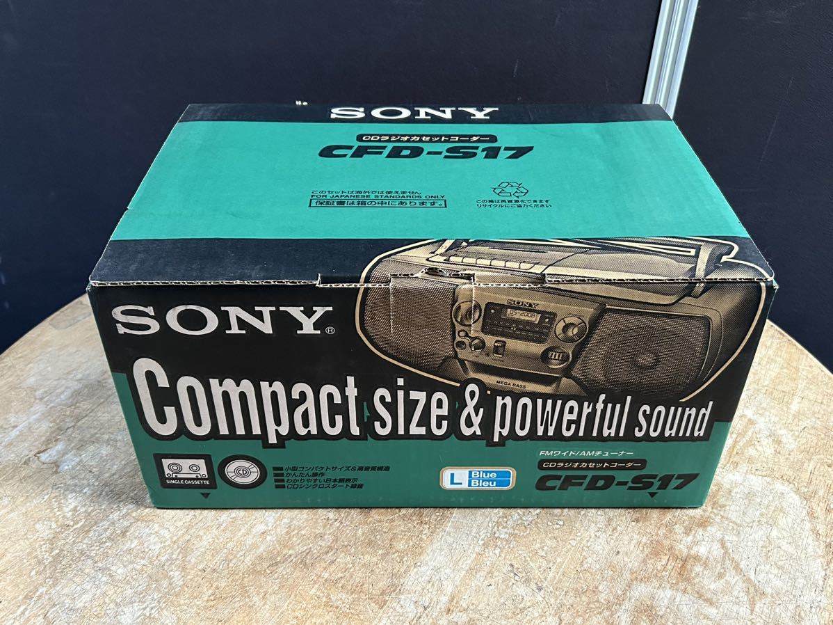未使用品 SONY ソニー CDラジオカセットレコーダー CFD-S17 現状品 説明文必読_画像1