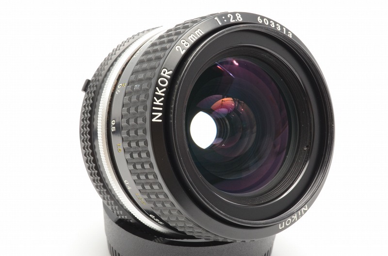 【 ※最終値下げ 】Nikon ニコン Ai NIKKOR 28mm F2.8 単焦点 広角レンズ★＜フィルター,前後キャップ付属＞③3YT9848_画像2