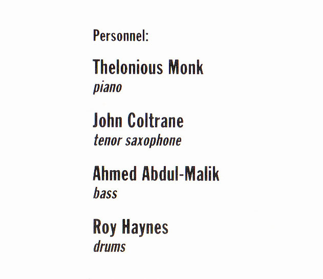 ★ 廃盤CD ★ Thelonious Monk Quartet セロニアス・モンク feat, John Coltrane ★[ Live At The Five Spot ]★ 素晴らしいアルバムです。_画像3